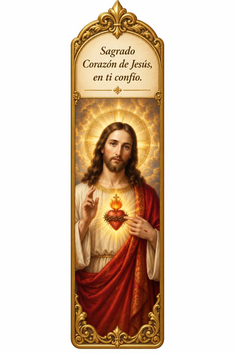Marcapáginas católico: El Sagrado Corazón de Jesús